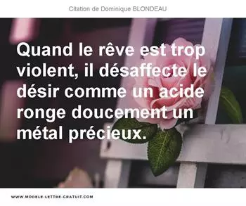 Citations Dominique BLONDEAU