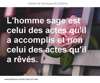 Citations Dominique BLONDEAU