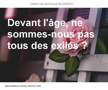 Citations Dominique BLONDEAU