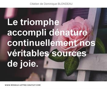Citations Dominique BLONDEAU