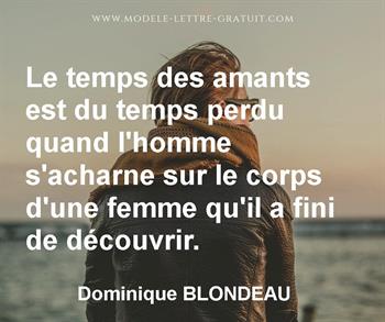Citation de Dominique BLONDEAU