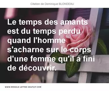 Citations Dominique BLONDEAU