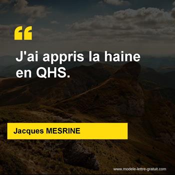 Citations Jacques MESRINE