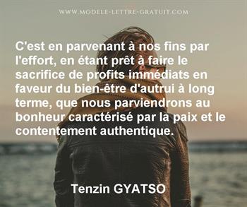 Citation de Tenzin GYATSO