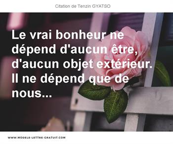 Citations Tenzin GYATSO