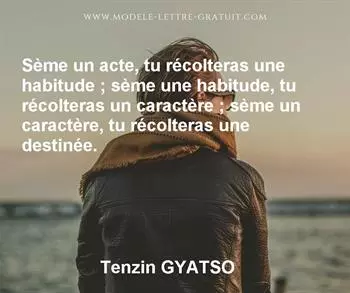 Citation de Tenzin GYATSO