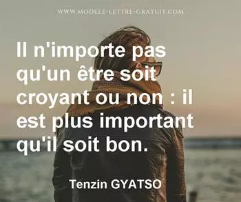 Citation de Tenzin GYATSO