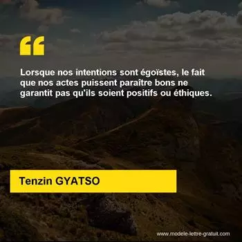 Citation Tenzin GYATSO