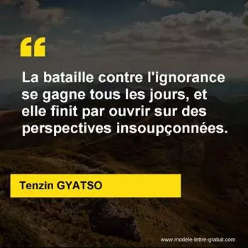 Citation Tenzin GYATSO