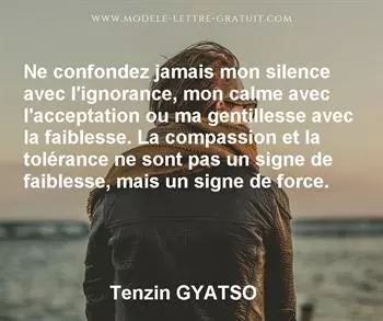 Citation de Tenzin GYATSO
