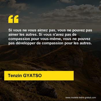 Citation de Tenzin GYATSO