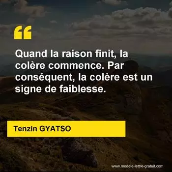 Citation Tenzin GYATSO