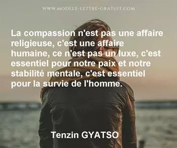 Citation de Tenzin GYATSO