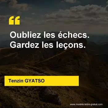 Citation Tenzin GYATSO