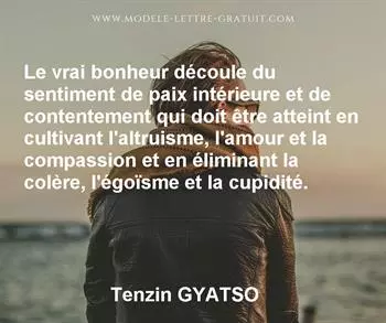 Citation de Tenzin GYATSO