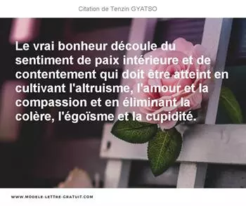 Citations Tenzin GYATSO