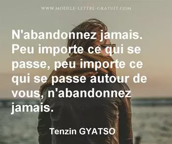 Citation de Tenzin GYATSO