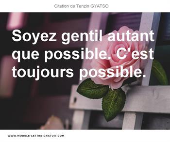 Citations Tenzin GYATSO