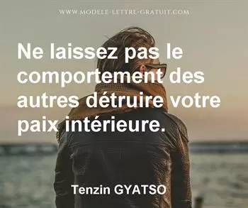 Citation de Tenzin GYATSO