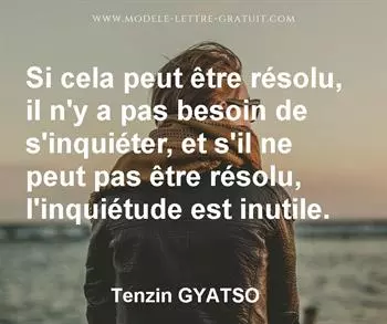 Citation de Tenzin GYATSO