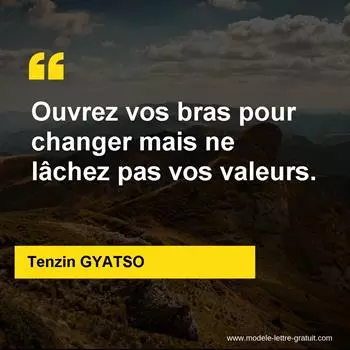 Citation Tenzin GYATSO