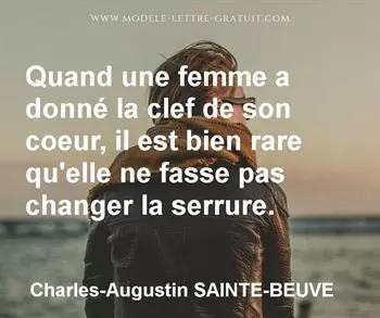 Citation de Charles-Augustin SAINTE-BEUVE