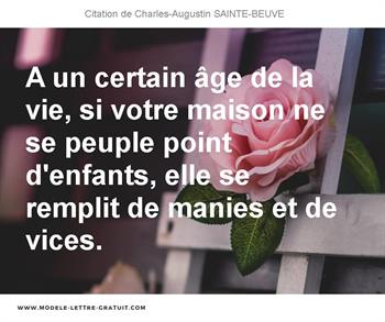Citations Charles-Augustin SAINTE-BEUVE