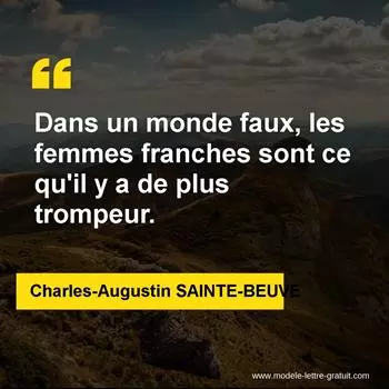 Citation Charles-Augustin SAINTE-BEUVE