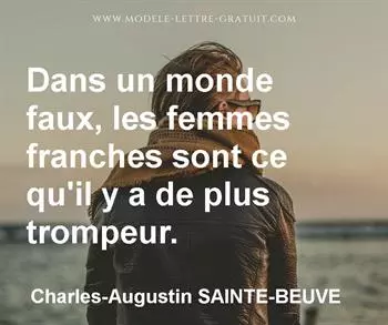 Citation de Charles-Augustin SAINTE-BEUVE