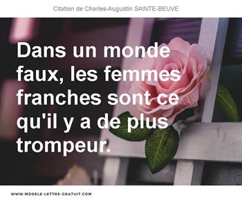 Citations Charles-Augustin SAINTE-BEUVE