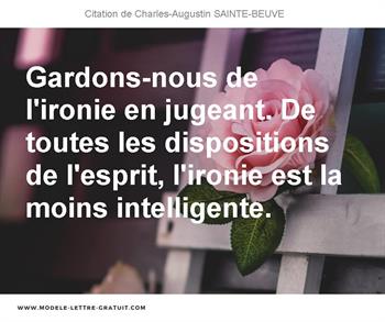 Citations Charles-Augustin SAINTE-BEUVE
