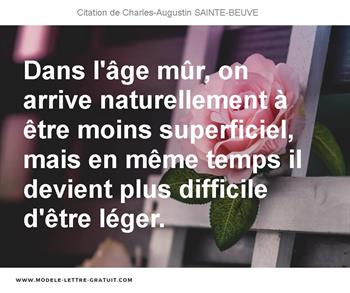 Citations Charles-Augustin SAINTE-BEUVE
