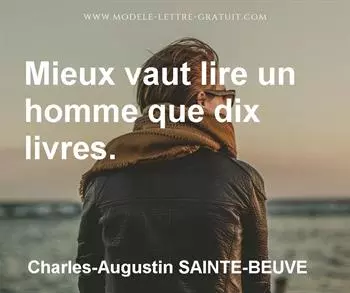 Citation de Charles-Augustin SAINTE-BEUVE