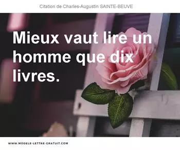 Citations Charles-Augustin SAINTE-BEUVE
