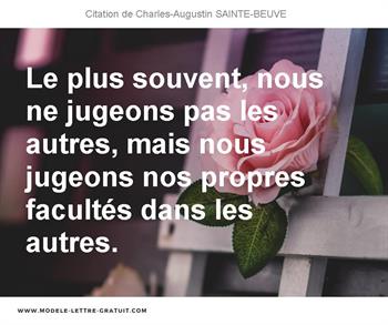 Citations Charles-Augustin SAINTE-BEUVE