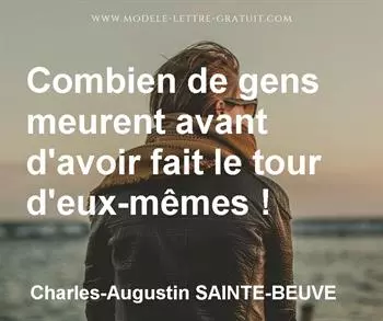 Citation de Charles-Augustin SAINTE-BEUVE
