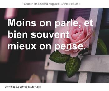 Citations Charles-Augustin SAINTE-BEUVE