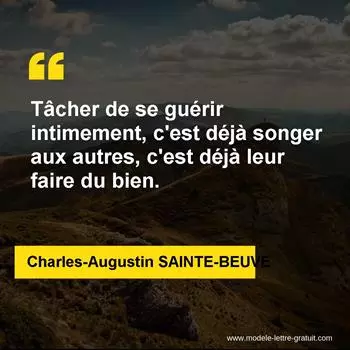 Citation Charles-Augustin SAINTE-BEUVE