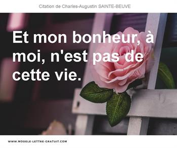 Citations Charles-Augustin SAINTE-BEUVE