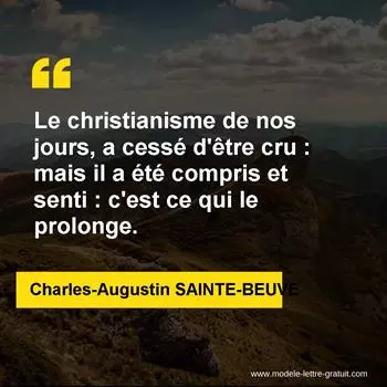 Citation Charles-Augustin SAINTE-BEUVE
