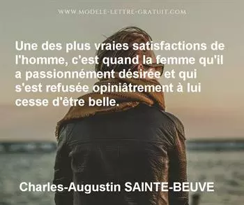 Citation de Charles-Augustin SAINTE-BEUVE