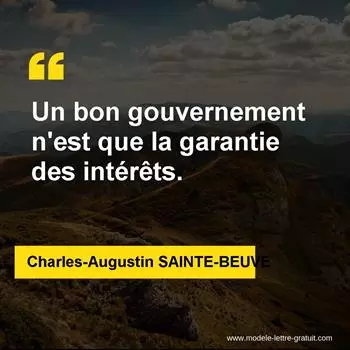 Citation Charles-Augustin SAINTE-BEUVE