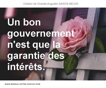 Citations Charles-Augustin SAINTE-BEUVE