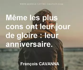 Citation de François CAVANNA
