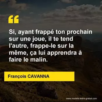 Citation François CAVANNA