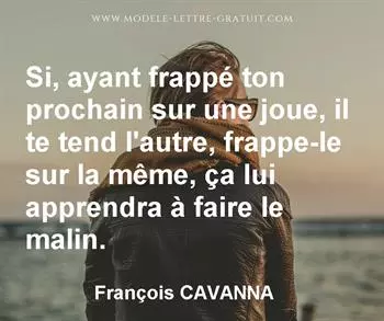 Citation de François CAVANNA