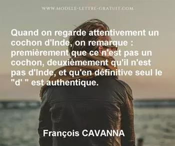 Citation de François CAVANNA