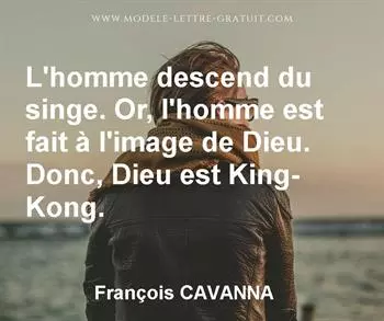 Citation de François CAVANNA