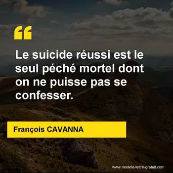 Citation François CAVANNA