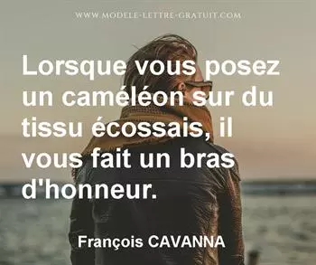 Citation de François CAVANNA